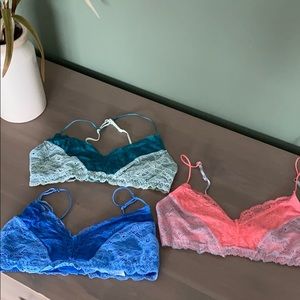 Set of 3 Honeydew intimates bralettes
